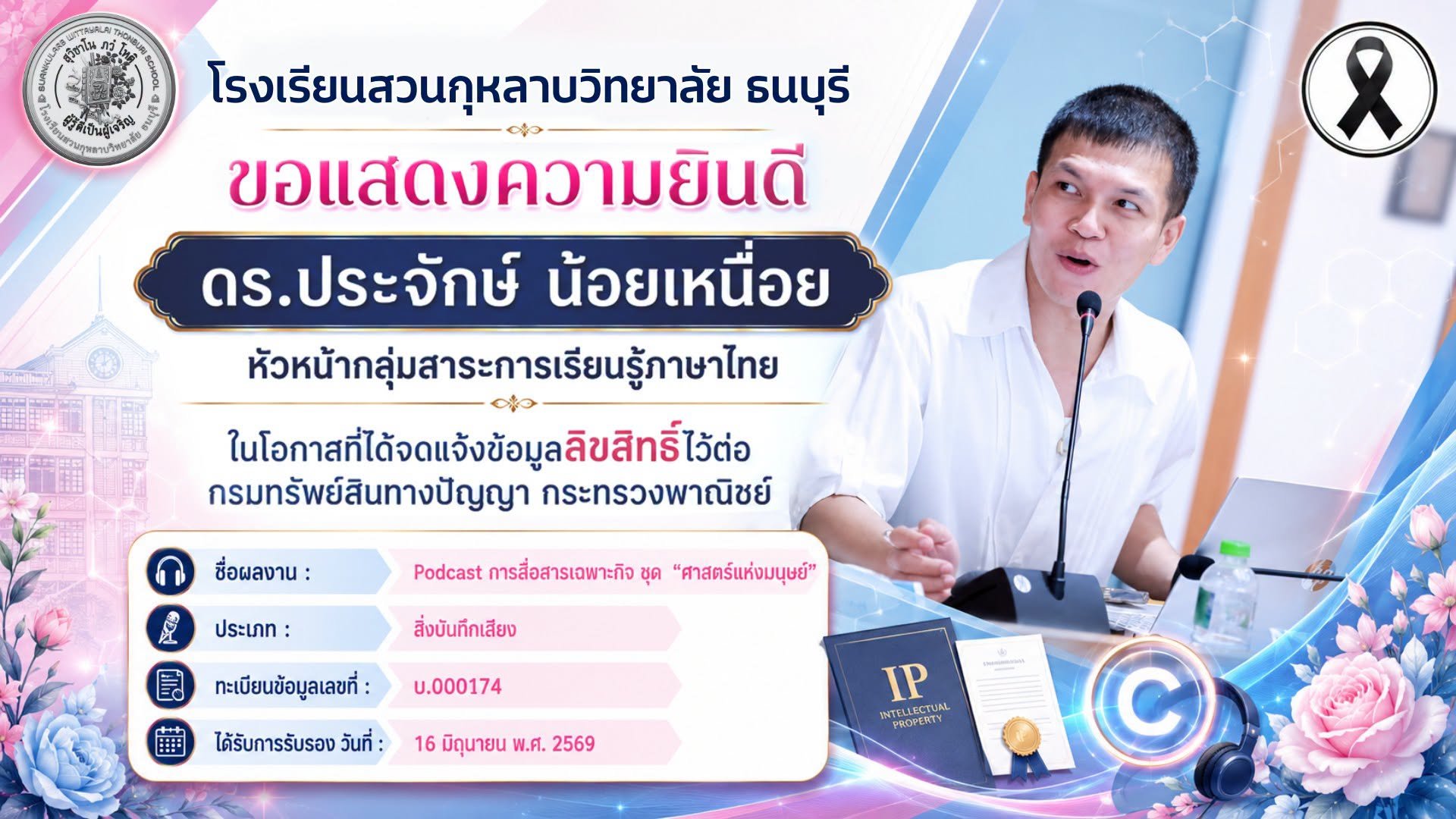 Podcast การสื่อสารเฉพาะกิจ ชุด "ศาสตร์แห่งมนุษย์"